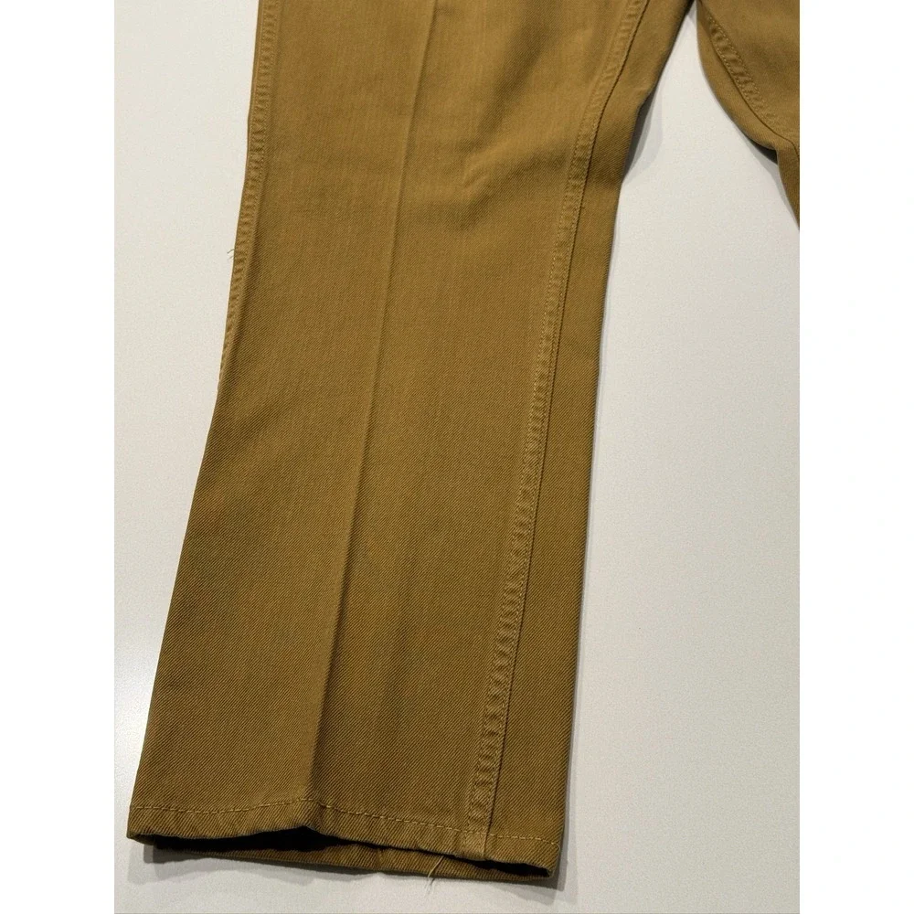 J.Crew The Sutton A8933 Pants Mens 36x30 Mustard Yellow Cotton Trousers